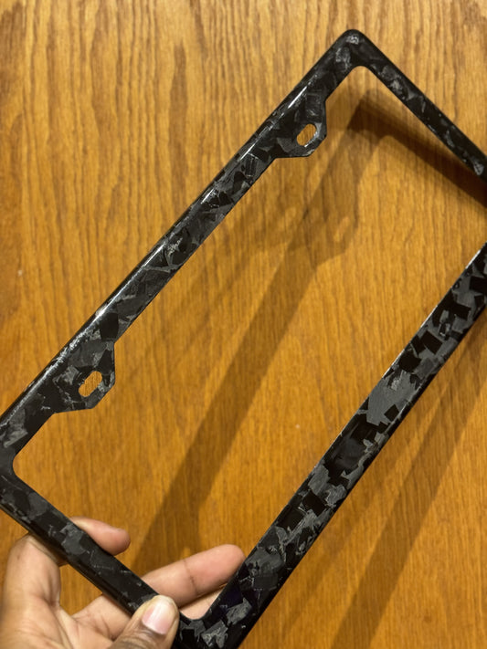 Forged Carbon License Plate Frame