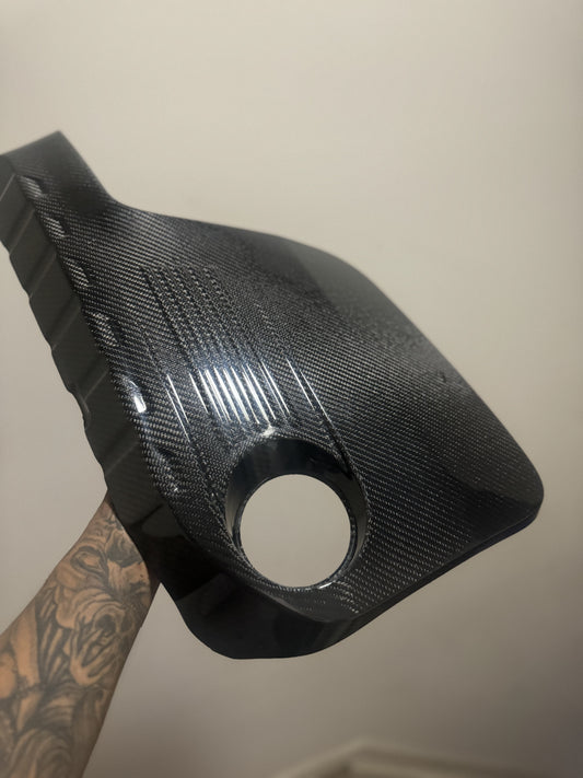 S55 Full Dry Carbon Fiber Engine Cover