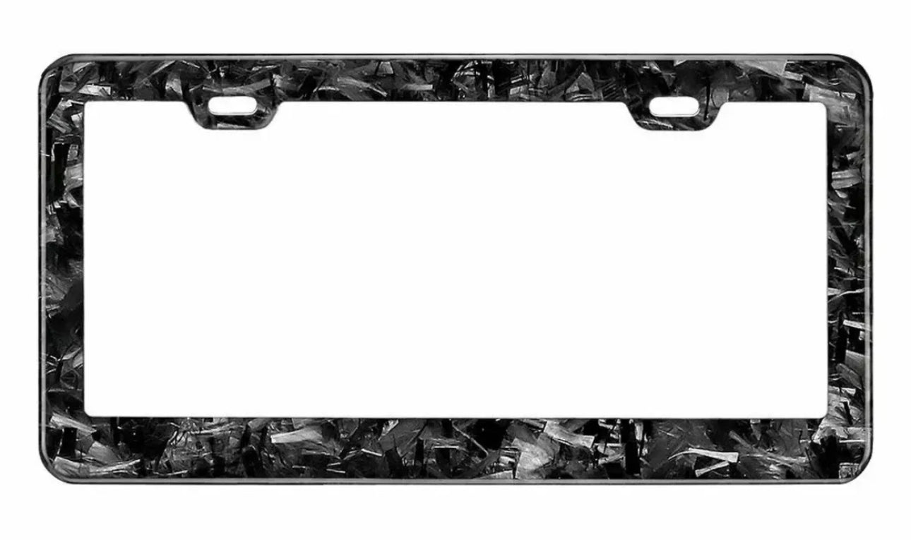 Forged Carbon License Plate Frame