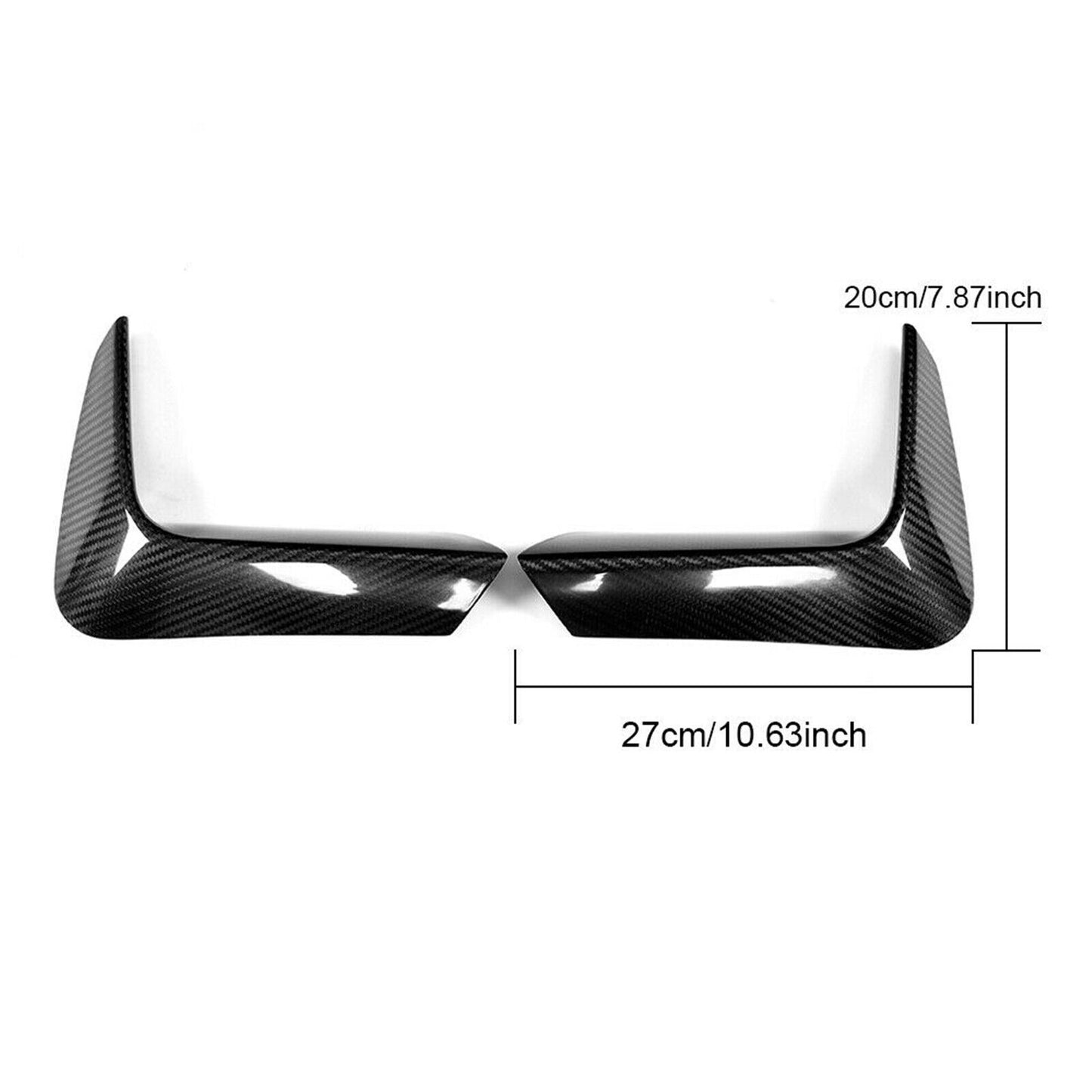 2x2 Carbon Fiber Rear Bumper Splitter F8X